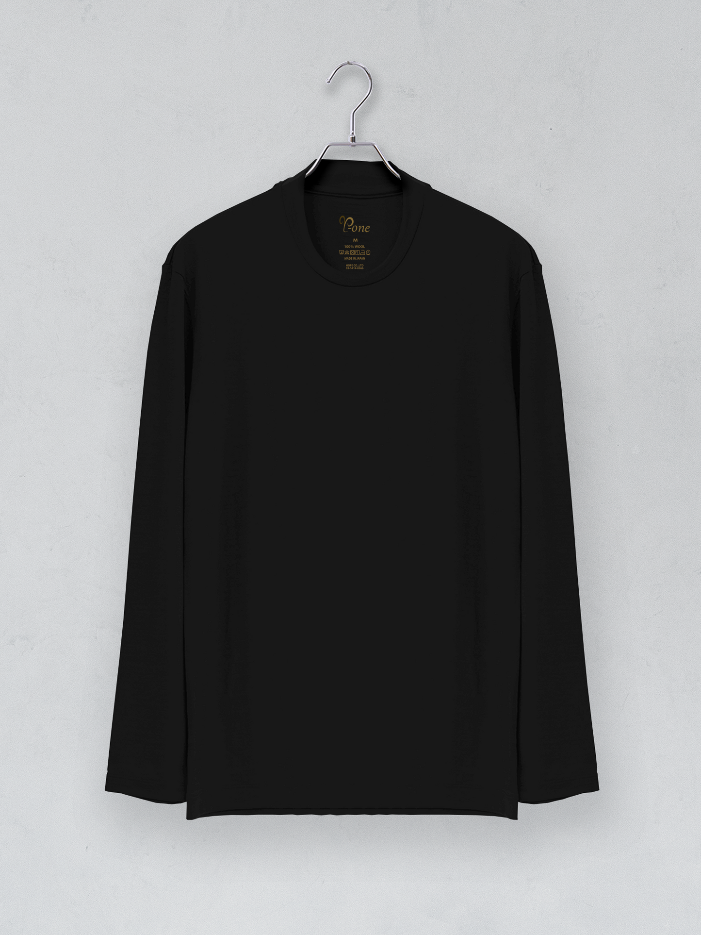 <男女兼用>C HIGH ENDメリノウール長袖Tシャツ