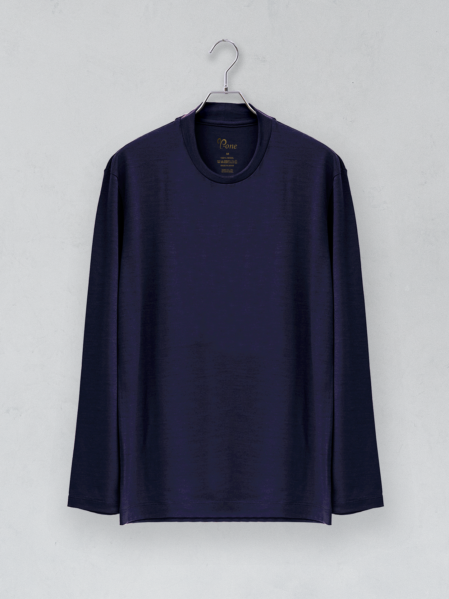 <男女兼用>C HIGH ENDメリノウール長袖Tシャツ