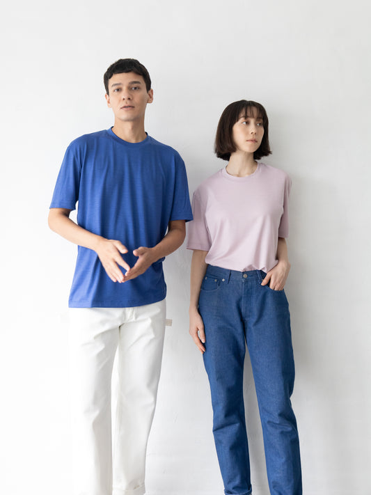 【顏色訂製】<男女皆宜> C BASIC 美麗諾羊毛短袖T恤