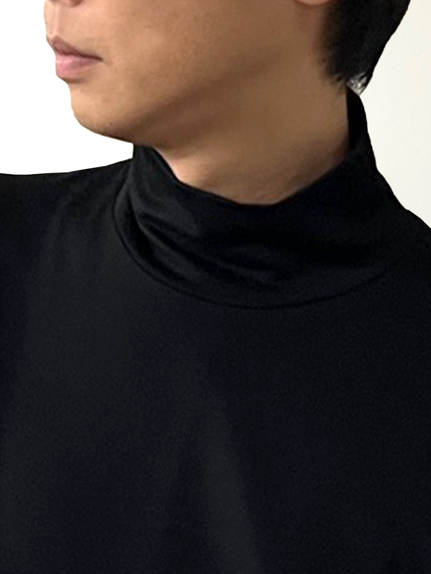<男女兼用>メリノウールハイネック長袖Tシャツ