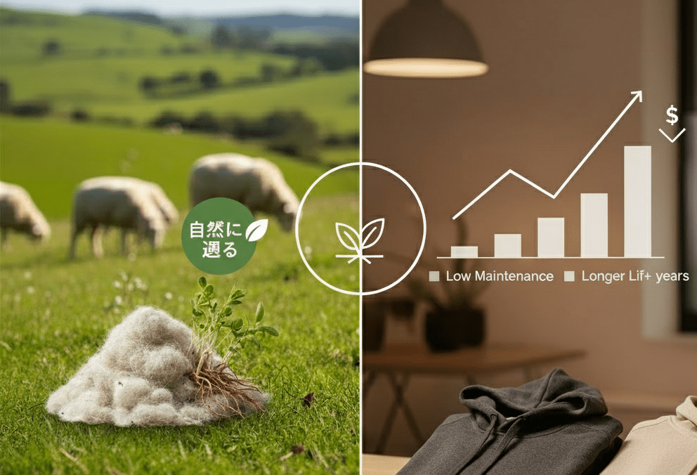 【未来の選択】消費から投資へ。メリノウールが叶える「経済的」で「環境に優しい」究極のサステナブル・クローゼット - C-one ONLINE STORE
