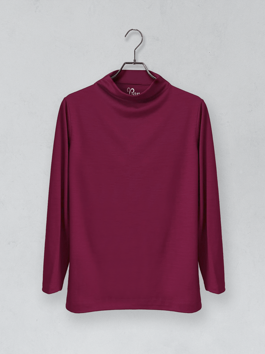 【カラーオーダー】メリノウールボトルネック長袖カットソー | (100 オフホワイト) - C - one ONLINE STORE