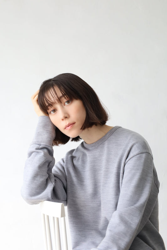 <男女兼用>メリノウールスウェットプルオーバー | (11グレー) - C - one ONLINE STORE