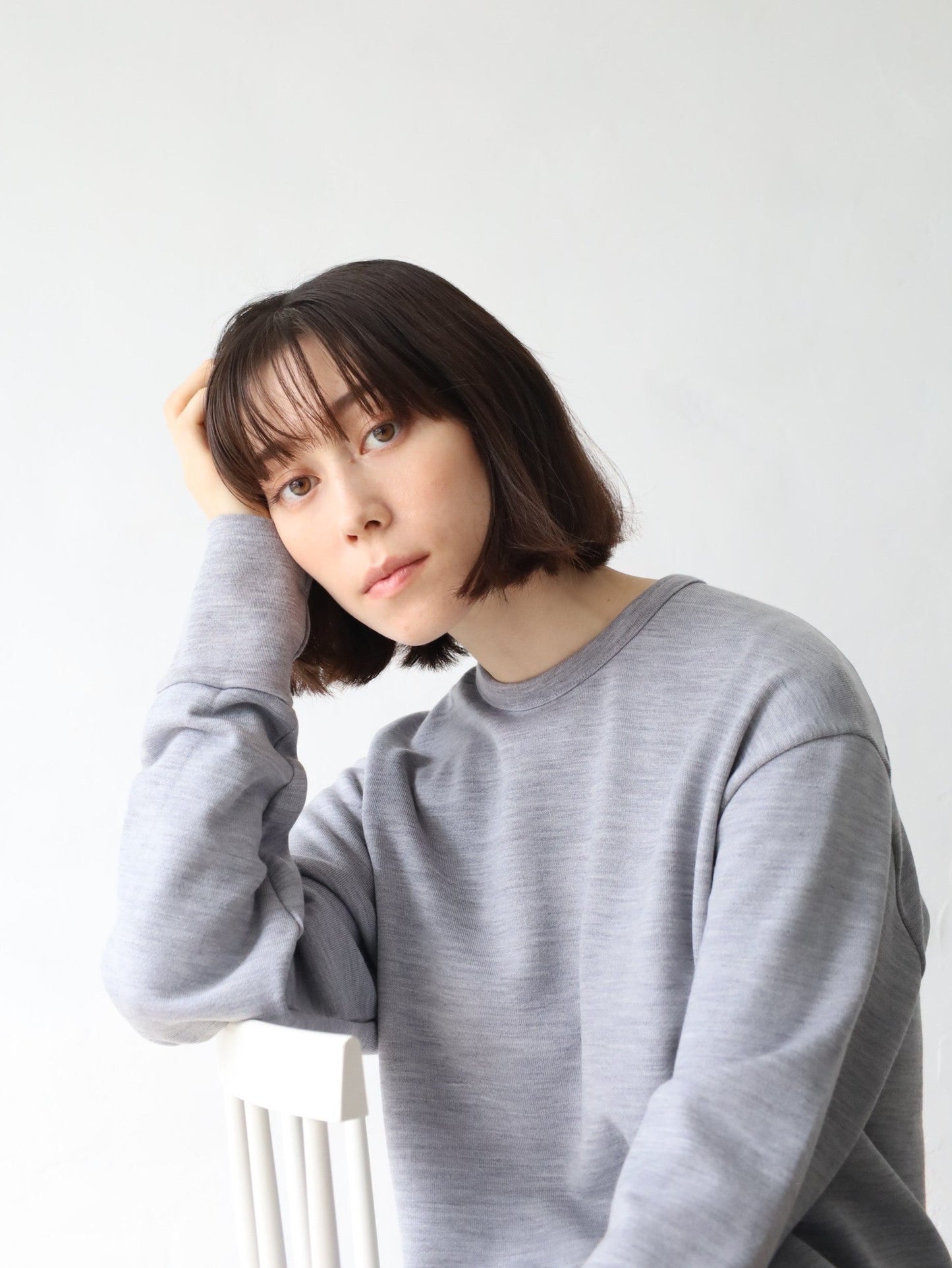 <男女兼用>メリノウールスウェットプルオーバー | (11グレー) - C - one ONLINE STORE