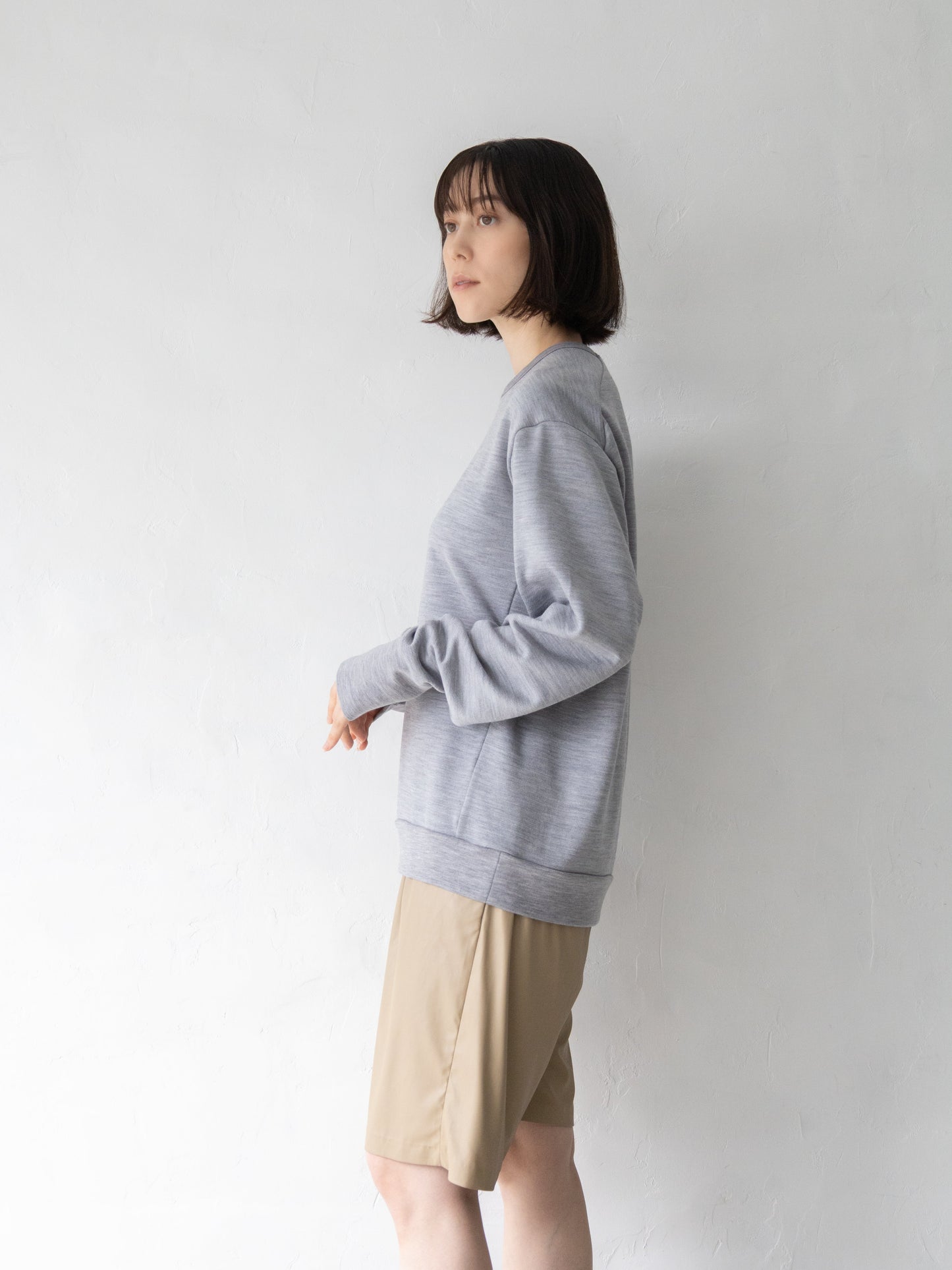 <男女兼用>メリノウールスウェットプルオーバー | (11グレー) - C - one ONLINE STORE