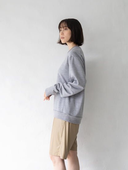 <男女兼用>メリノウールスウェットプルオーバー | (11グレー) - C - one ONLINE STORE