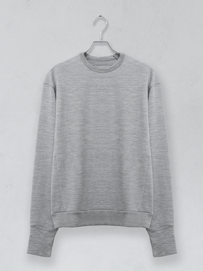 <男女兼用>メリノウールスウェットプルオーバー | (11グレー) - C - one ONLINE STORE