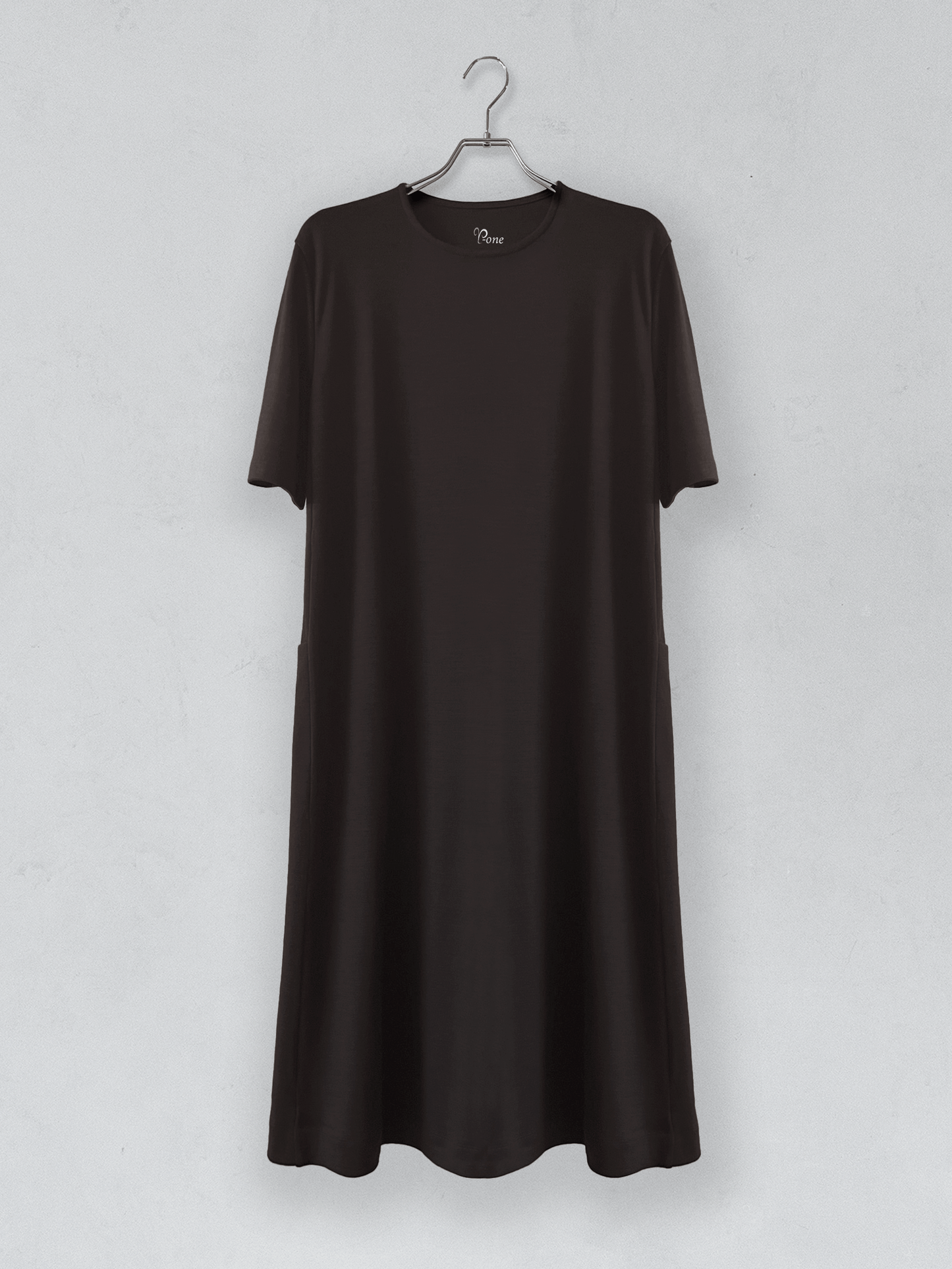 メリノウールスムースワンピース | (14ダークブラウン) - C - one ONLINE STORE