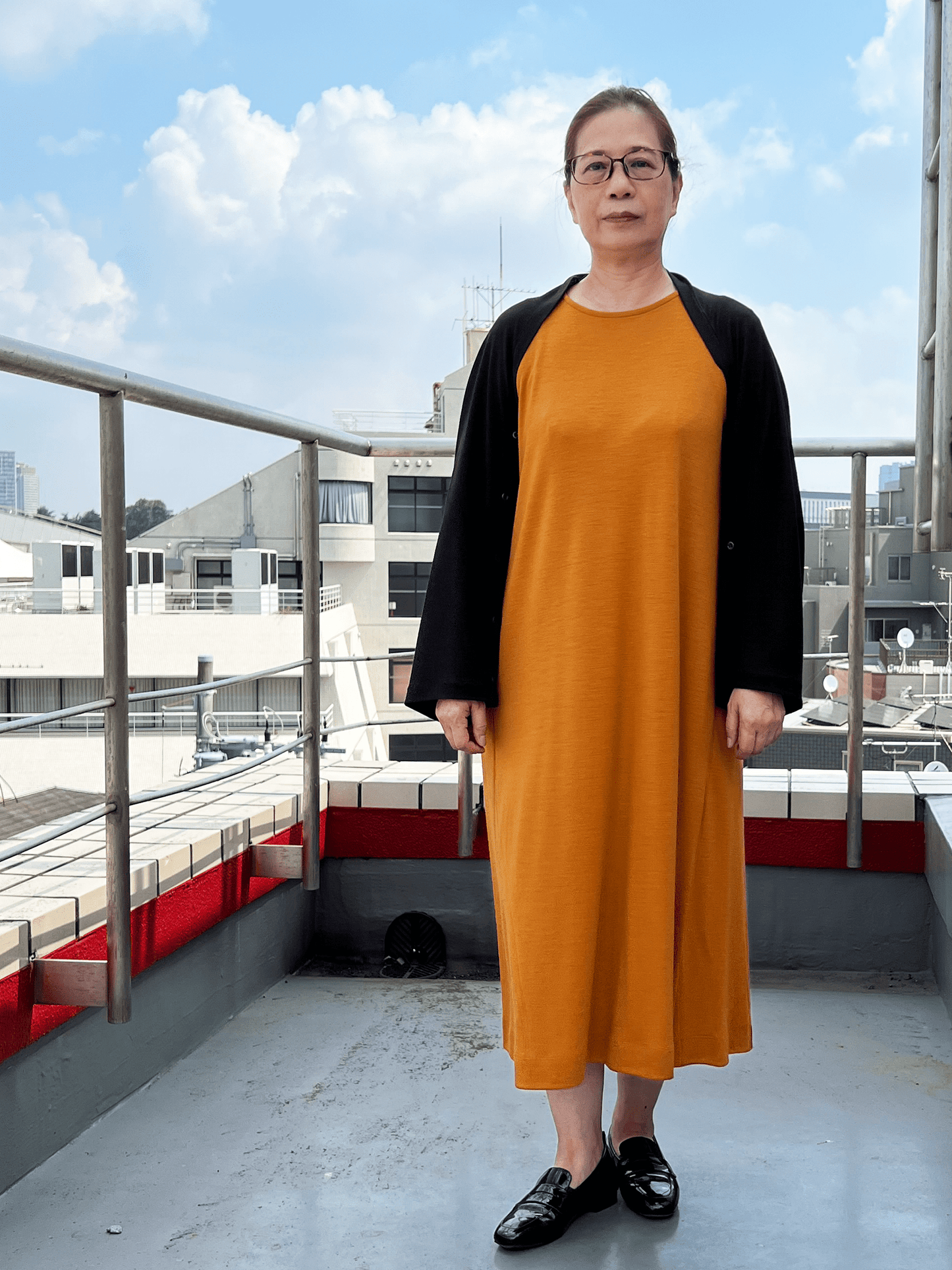 メリノウールスムースワンピース | (7ブライトイエロー) - C - one ONLINE STORE