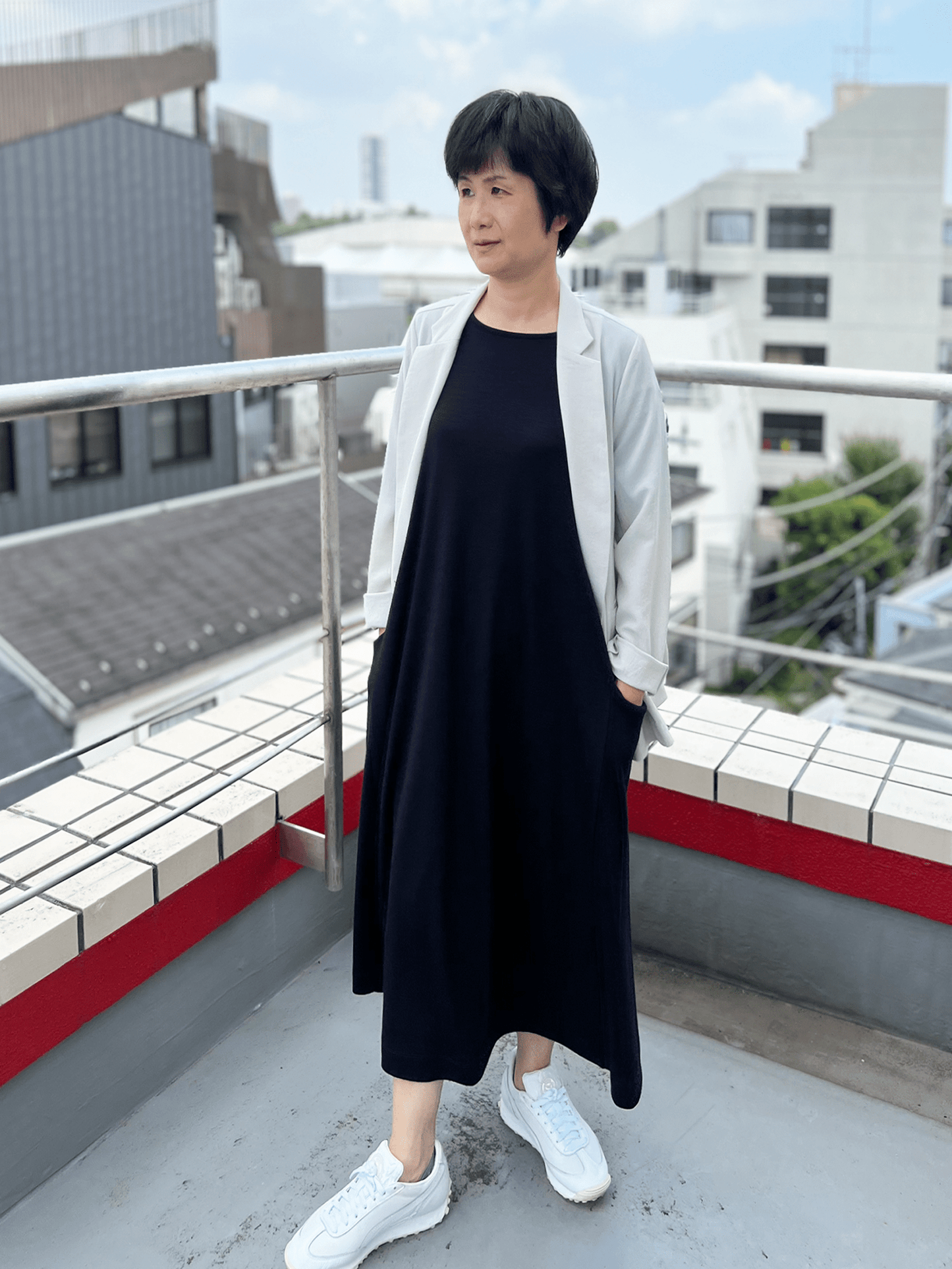 メリノウールスムースワンピース | (7ブライトイエロー) - C - one ONLINE STORE