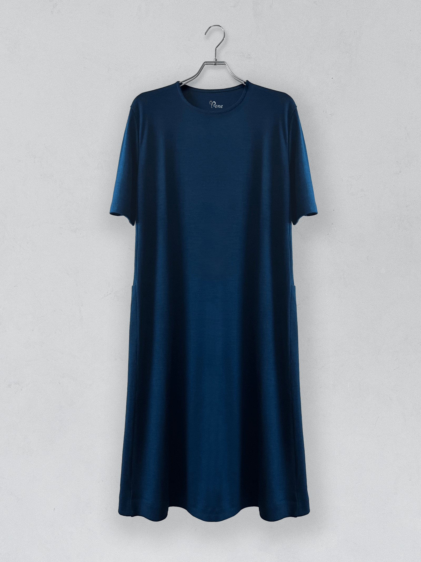 メリノウールスムースワンピース | (9ダークターコイズ) - C - one ONLINE STORE