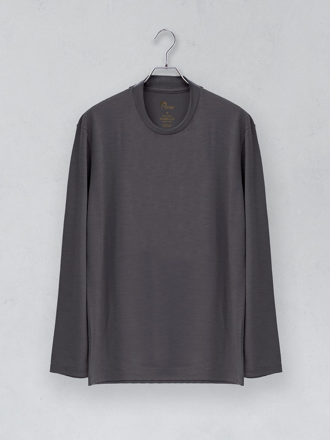 C HIGH ENDメリノウール長袖Ｔシャツ