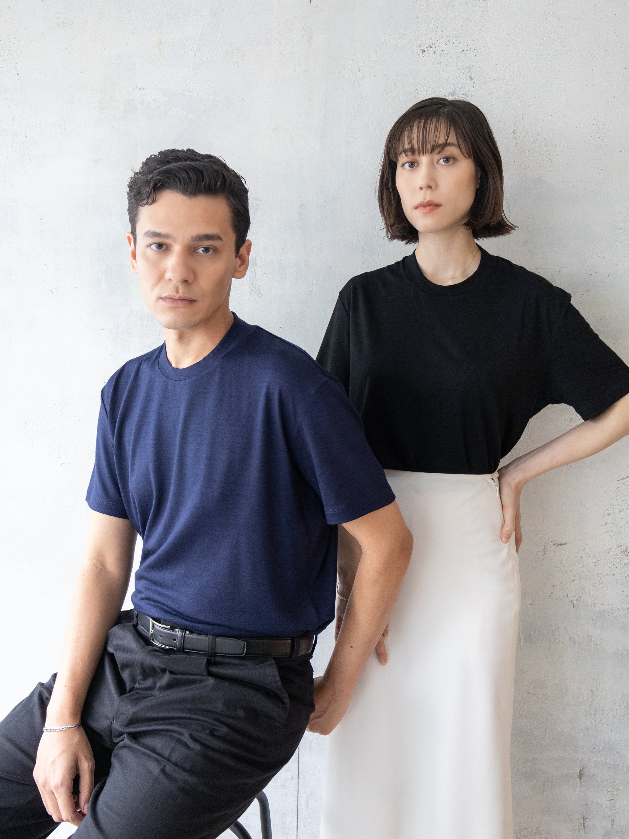 C HIGH END メリノウールＴシャツ