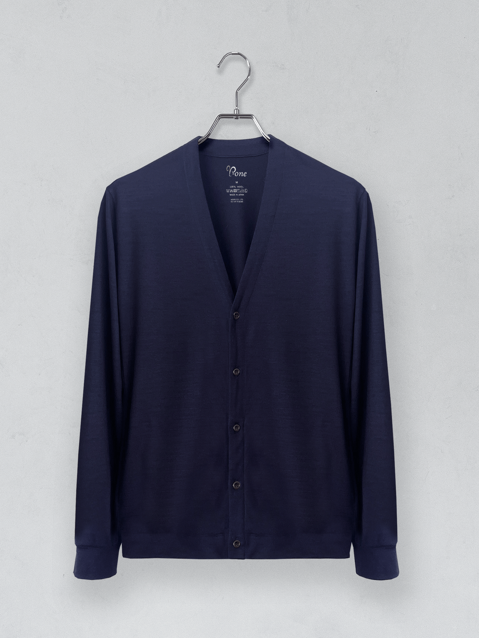 【カラーオーダー】<男女兼用>C BASIC メリノウールカーディガン | (100 オフホワイト) - C - one ONLINE STORE