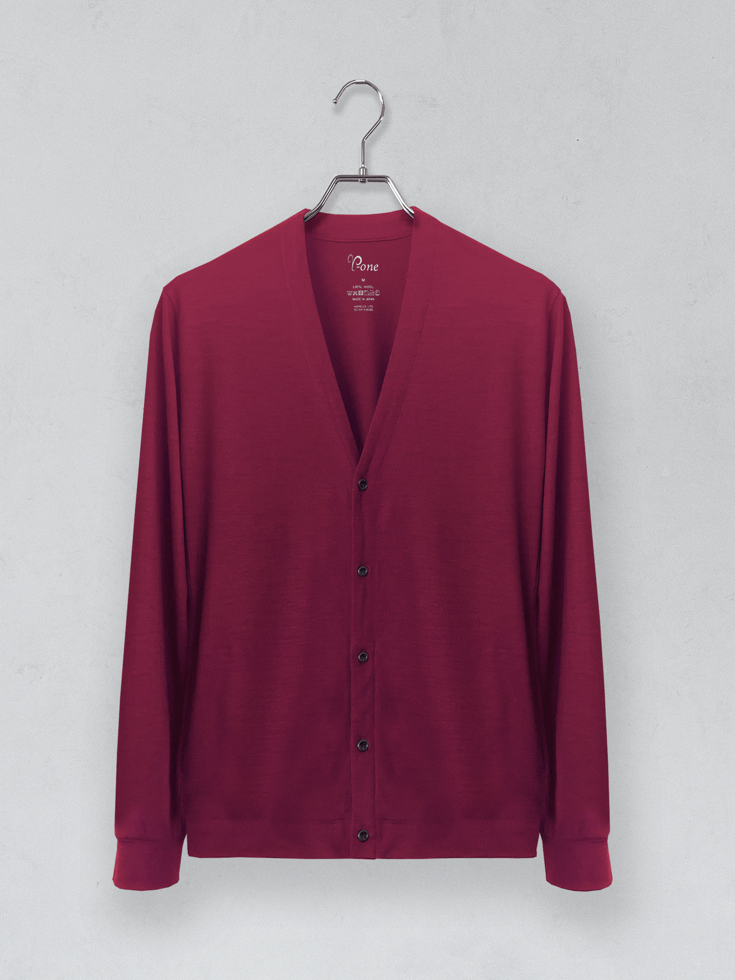 <男女兼用>C BASIC メリノウールカーディガン | (303ワインレッド) - C - one ONLINE STORE