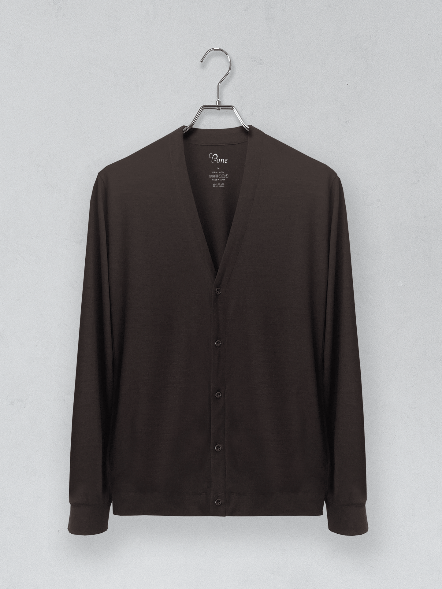 <男女兼用>C BASIC メリノウールカーディガン | (601ダークブラウン) - C - one ONLINE STORE