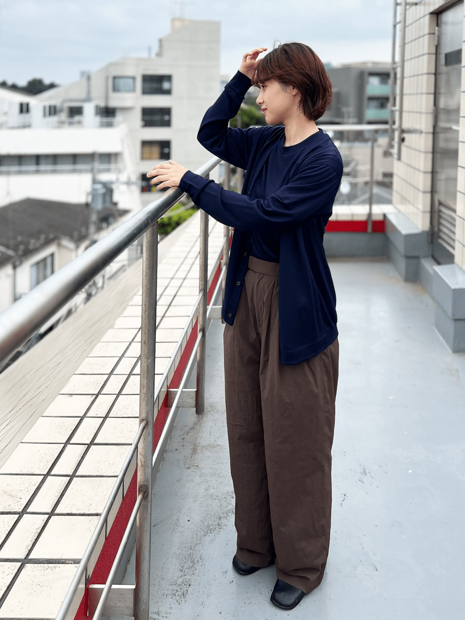 <男女兼用>C BASIC メリノウールカーディガン | (901ダークネイビー) - C - one ONLINE STORE