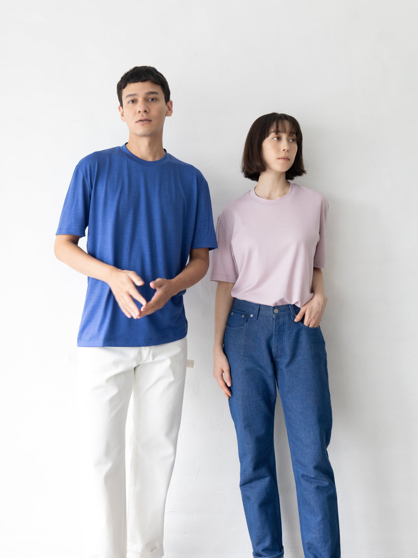 【カラーオーダー】<男女兼用>C BASIC メリノウールTシャツ | (100 オフホワイト) - C - one ONLINE STORE