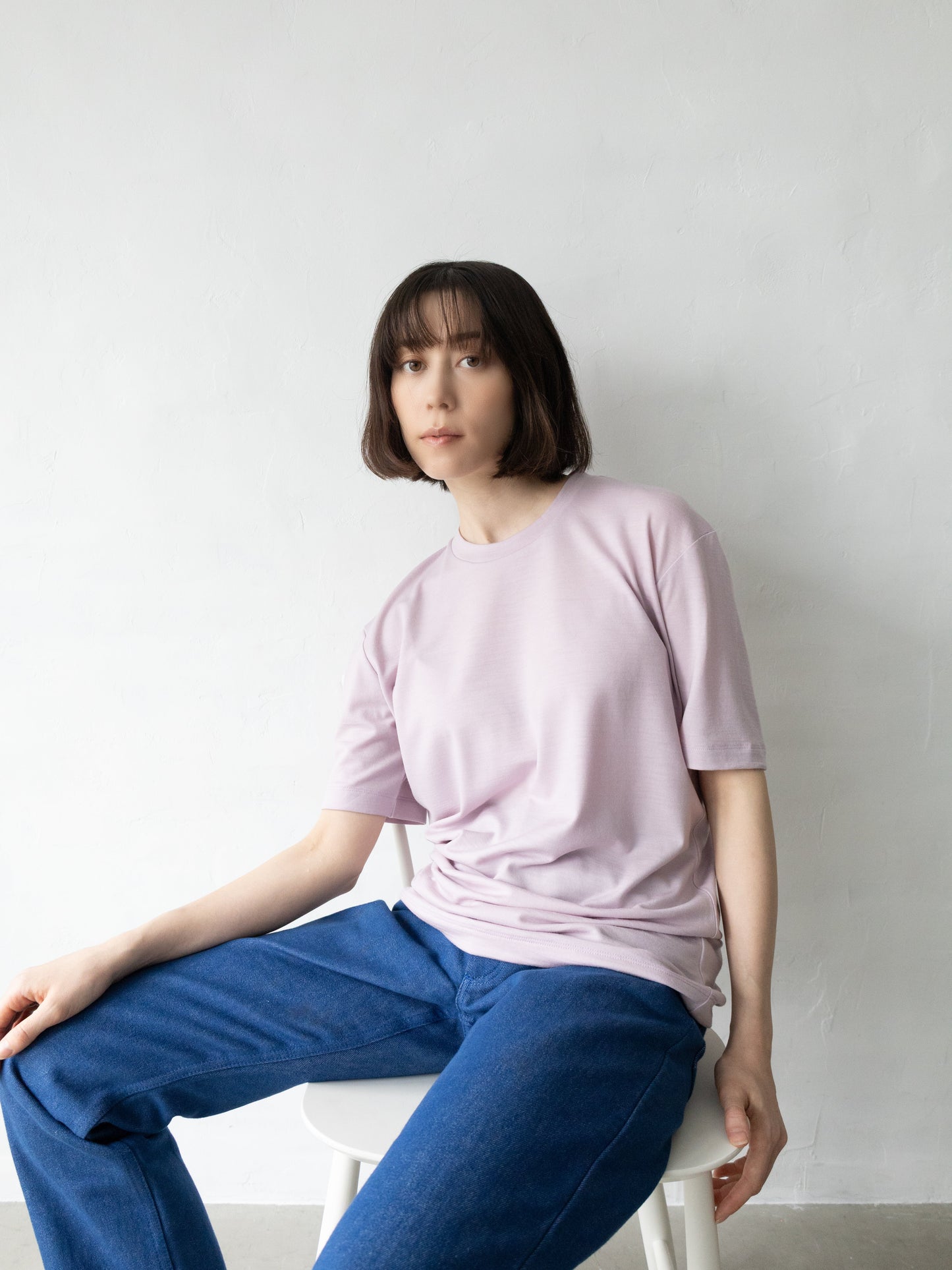 【カラーオーダー】<男女兼用>C BASIC メリノウールTシャツ | (100 オフホワイト) - C - one ONLINE STORE