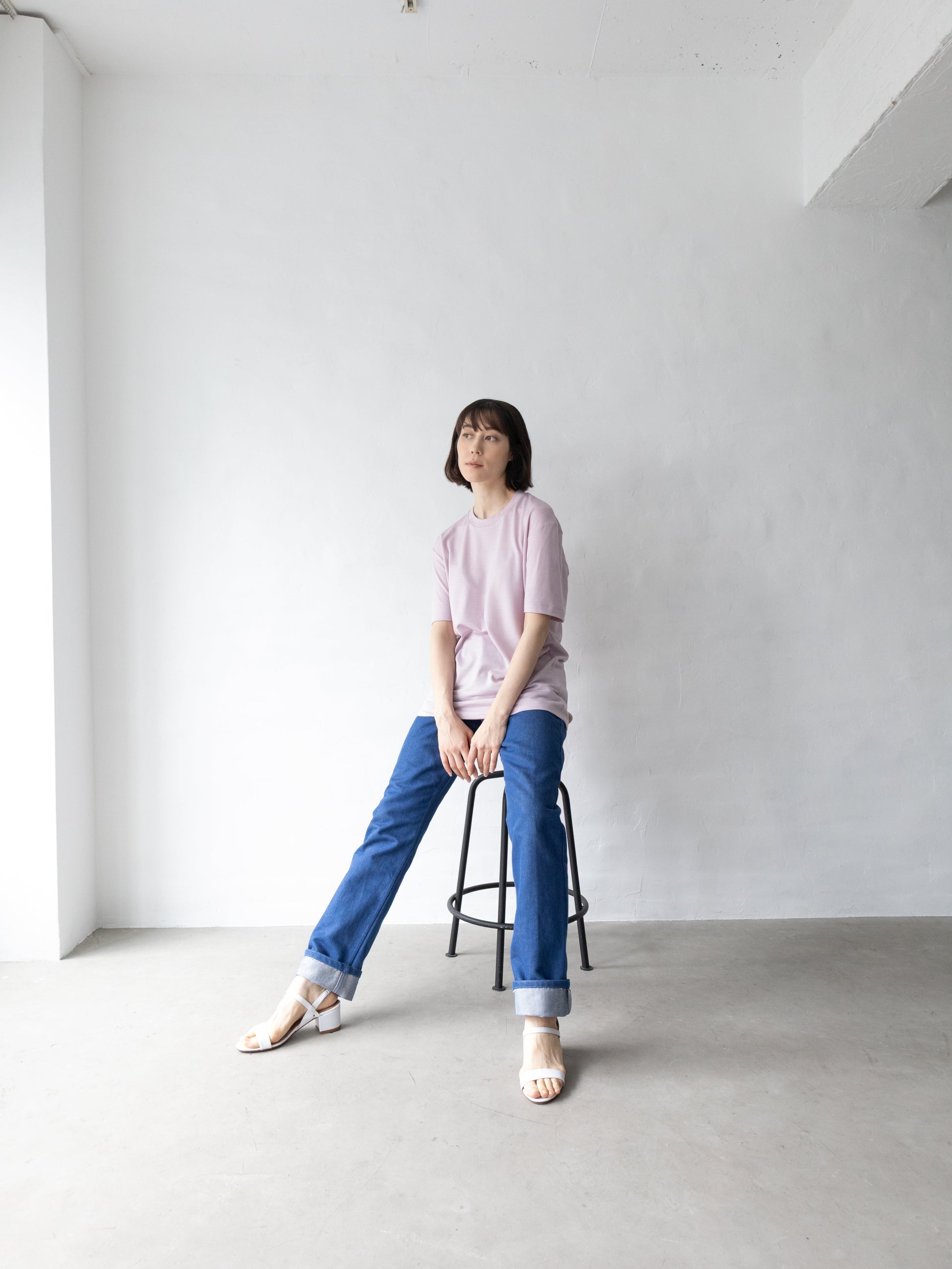 【カラーオーダー】<男女兼用>C BASIC メリノウールTシャツ | (100 オフホワイト) - C - one ONLINE STORE