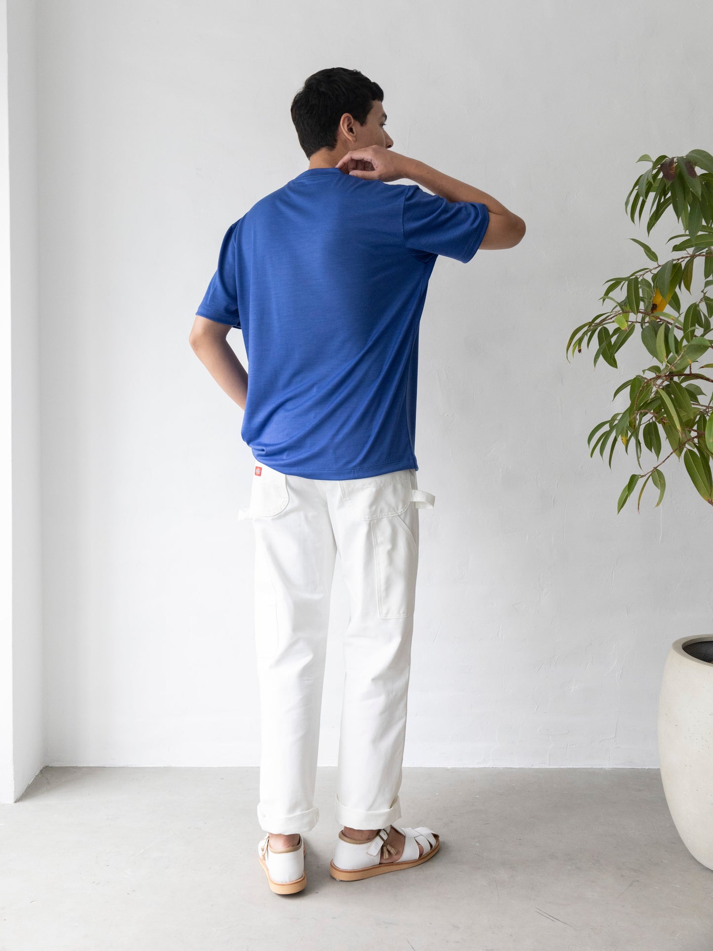 【カラーオーダー】<男女兼用>C BASIC メリノウールTシャツ | (100 オフホワイト) - C - one ONLINE STORE