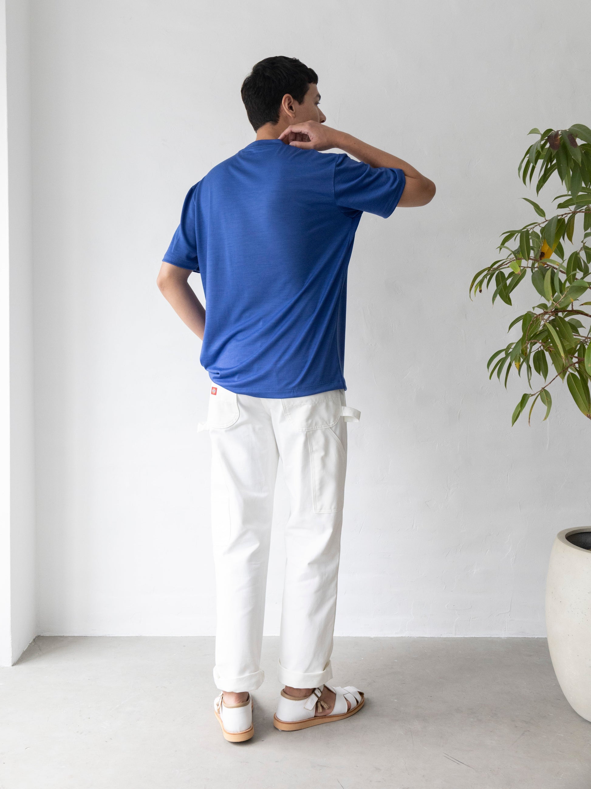 【カラーオーダー】<男女兼用>C BASIC メリノウールTシャツ | (100 オフホワイト) - C - one ONLINE STORE