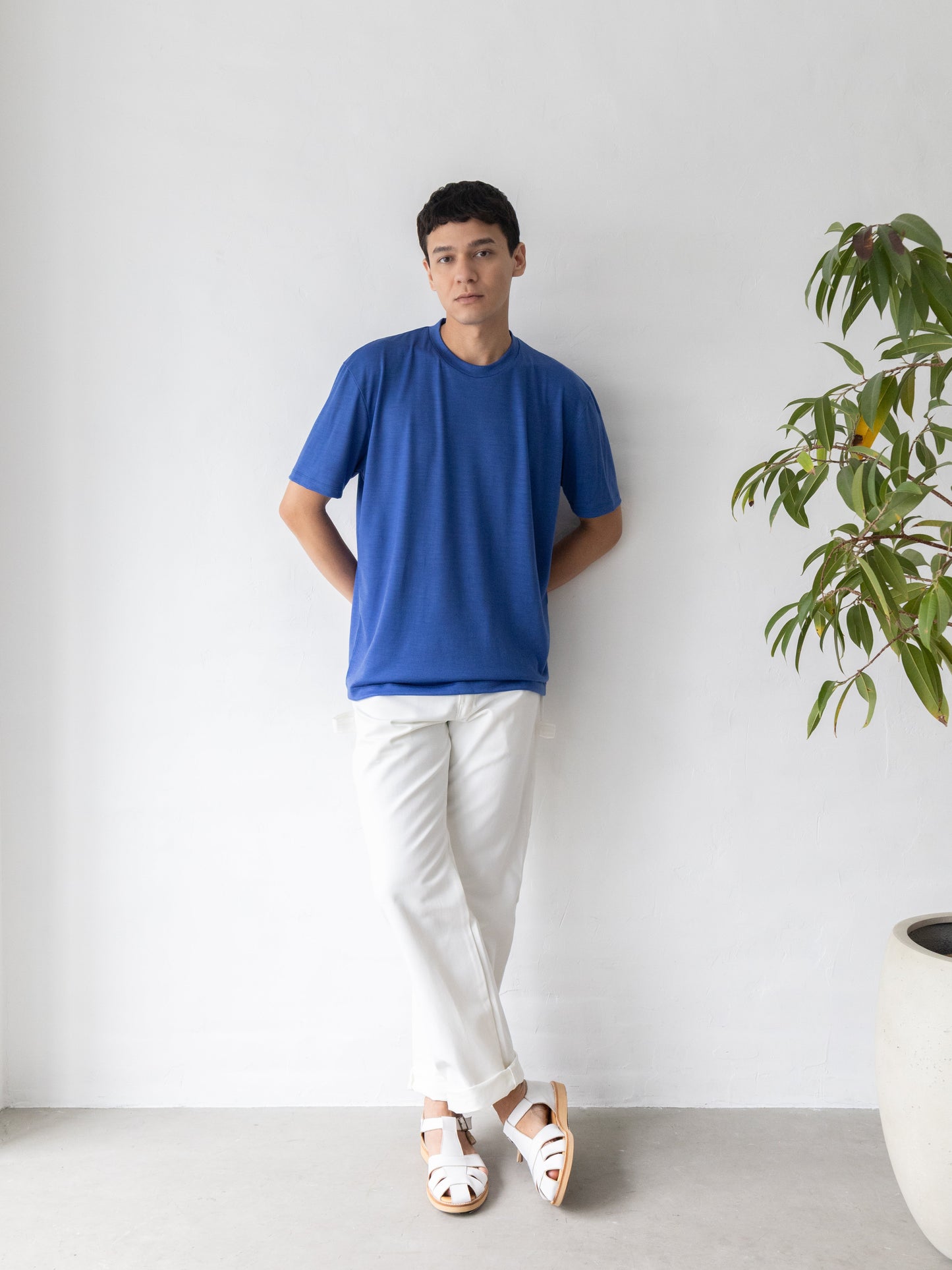 【カラーオーダー】<男女兼用>C BASIC メリノウールTシャツ | (100 オフホワイト) - C - one ONLINE STORE