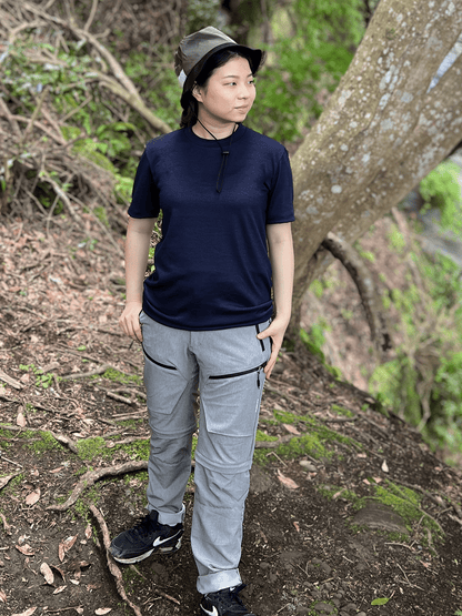 <男女兼用>C BASIC メリノウールTシャツ | (901ダークネイビー) - C - one ONLINE STORE