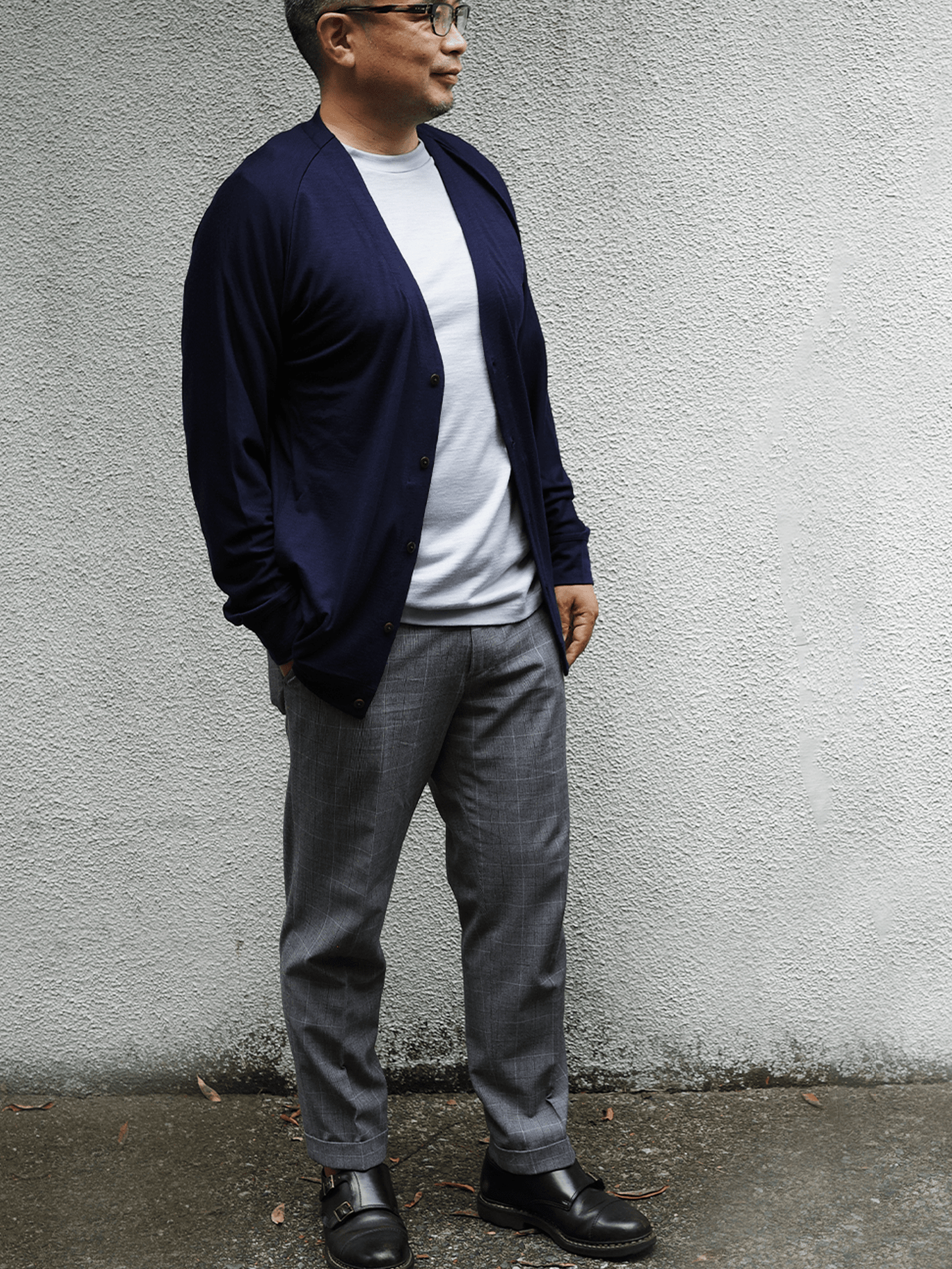 <男女兼用>C FLEX メリノウールカーディガン | (10ブラック) - C - one ONLINE STORE