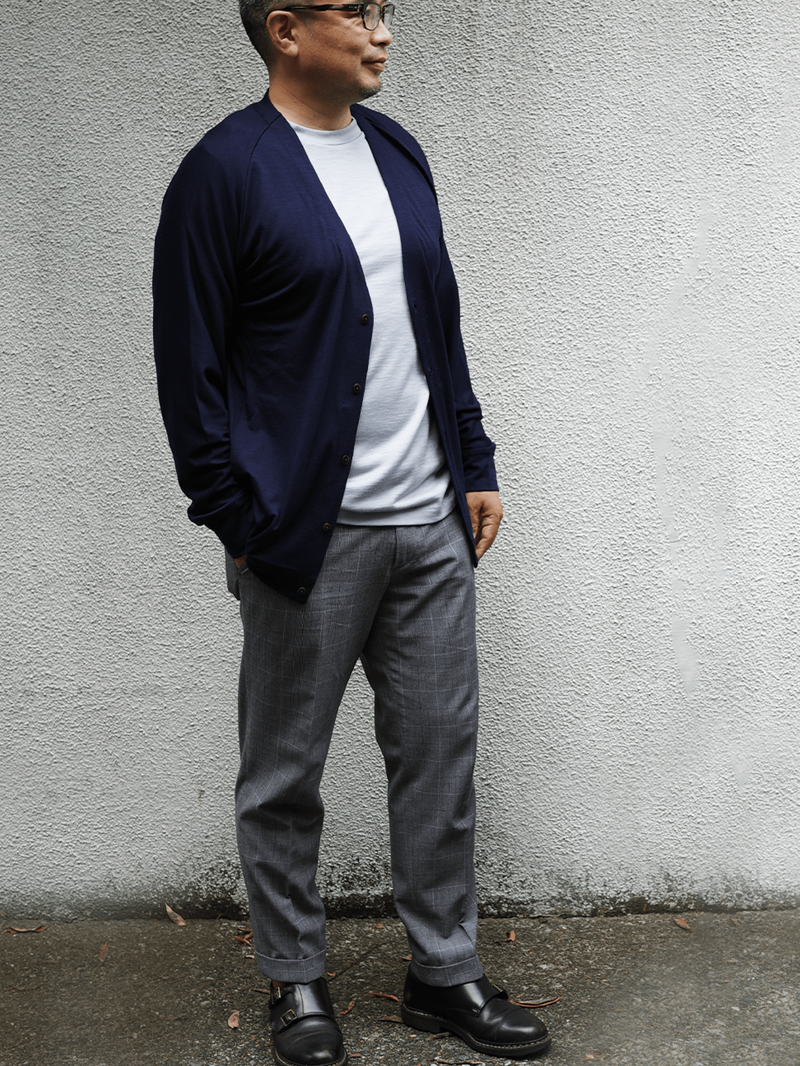 <男女兼用>C FLEX メリノウールカーディガン | (10ブラック) - C - one ONLINE STORE