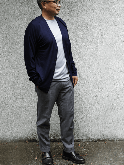 <男女兼用>C FLEX メリノウールカーディガン | (10ブラック) - C - one ONLINE STORE