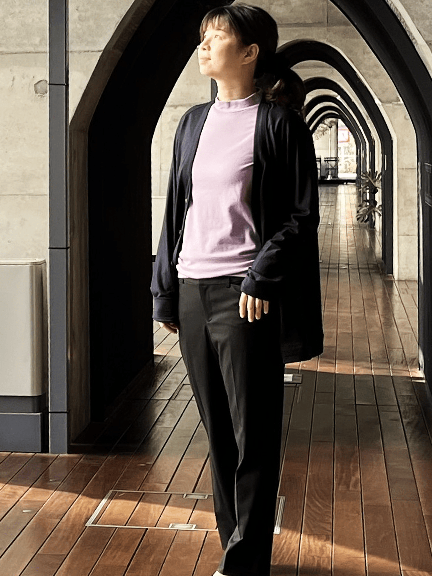 <男女兼用>C FLEX メリノウールカーディガン | (10ブラック) - C - one ONLINE STORE