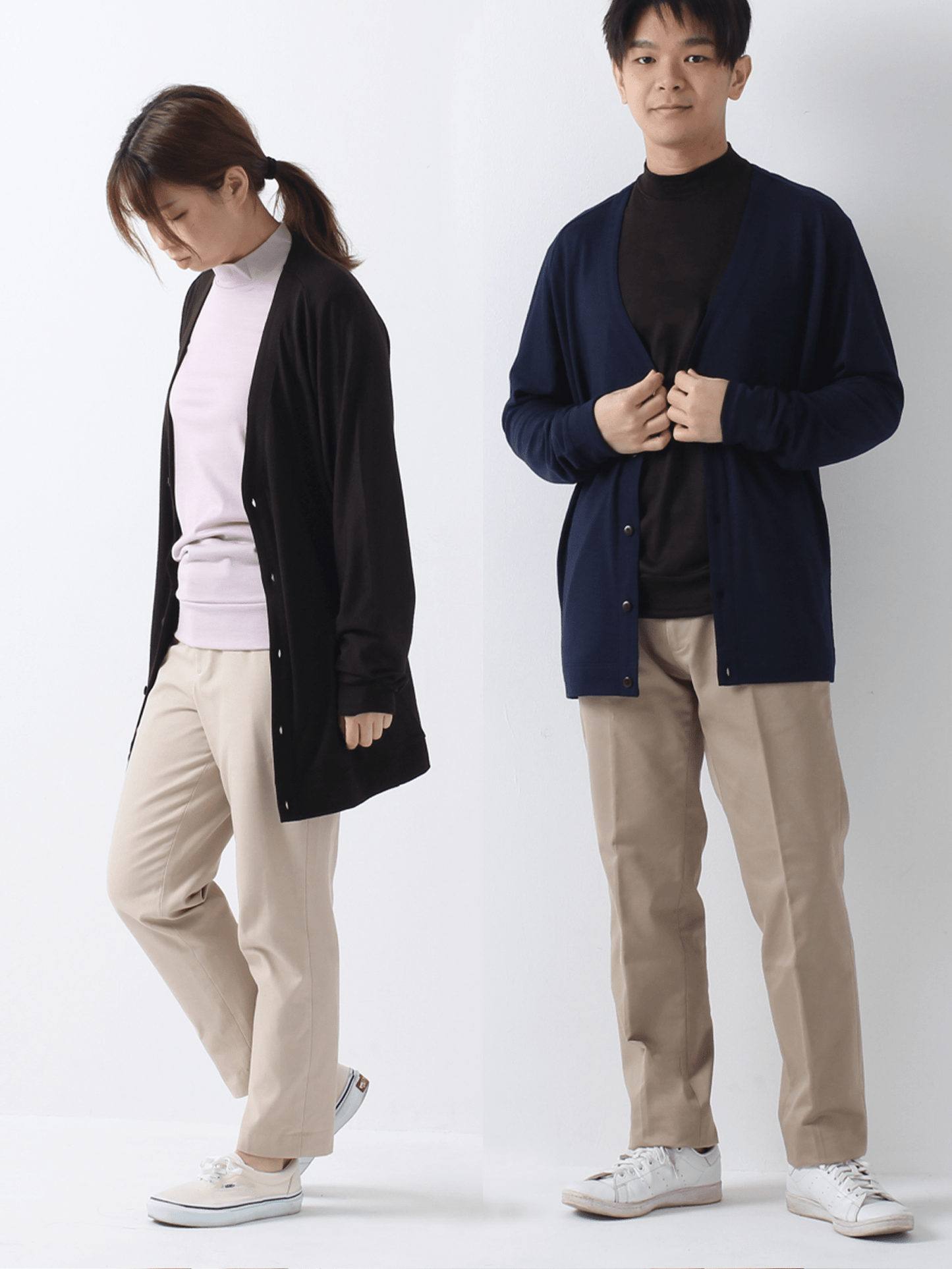 <男女兼用>C FLEX メリノウールカーディガン | (10ブラック) - C - one ONLINE STORE