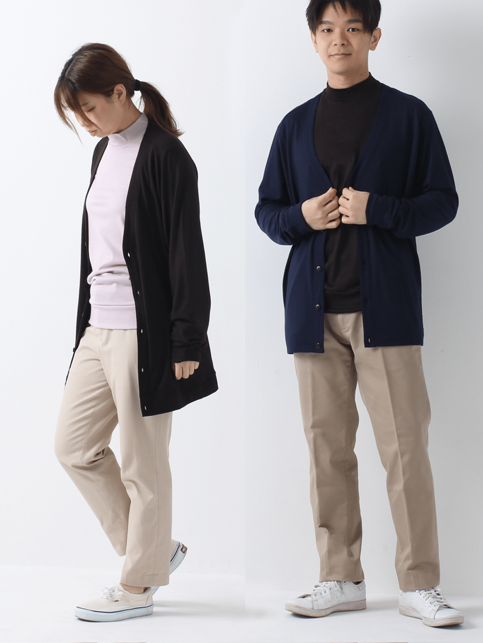 <男女兼用>C FLEX メリノウールカーディガン | (10ブラック) - C - one ONLINE STORE