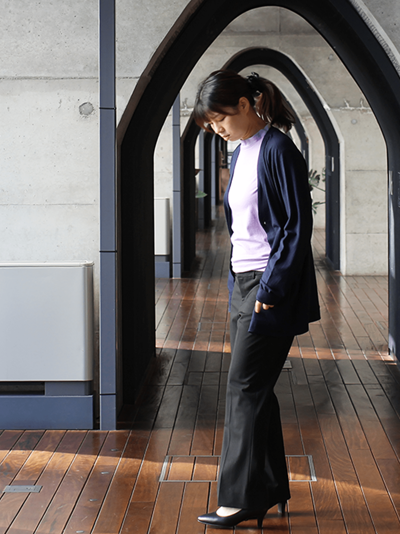 <男女兼用>C FLEX メリノウールカーディガン | (10ブラック) - C - one ONLINE STORE