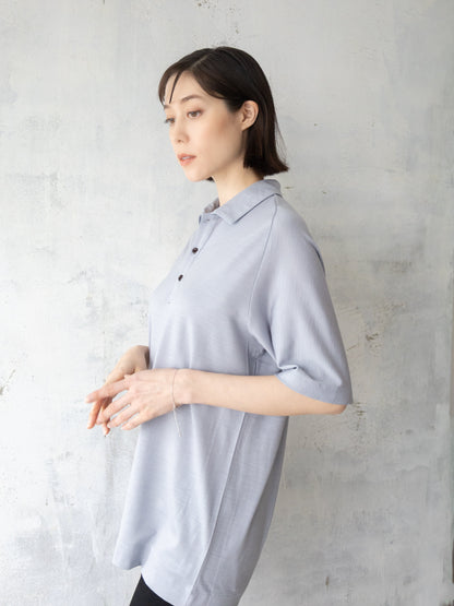 【カラーオーダー】<男女兼用>C FLEX メリノウールポロシャツ | (100 オフホワイト) - C - one ONLINE STORE