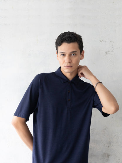 【カラーオーダー】<男女兼用>C FLEX メリノウールポロシャツ | (100 オフホワイト) - C - one ONLINE STORE