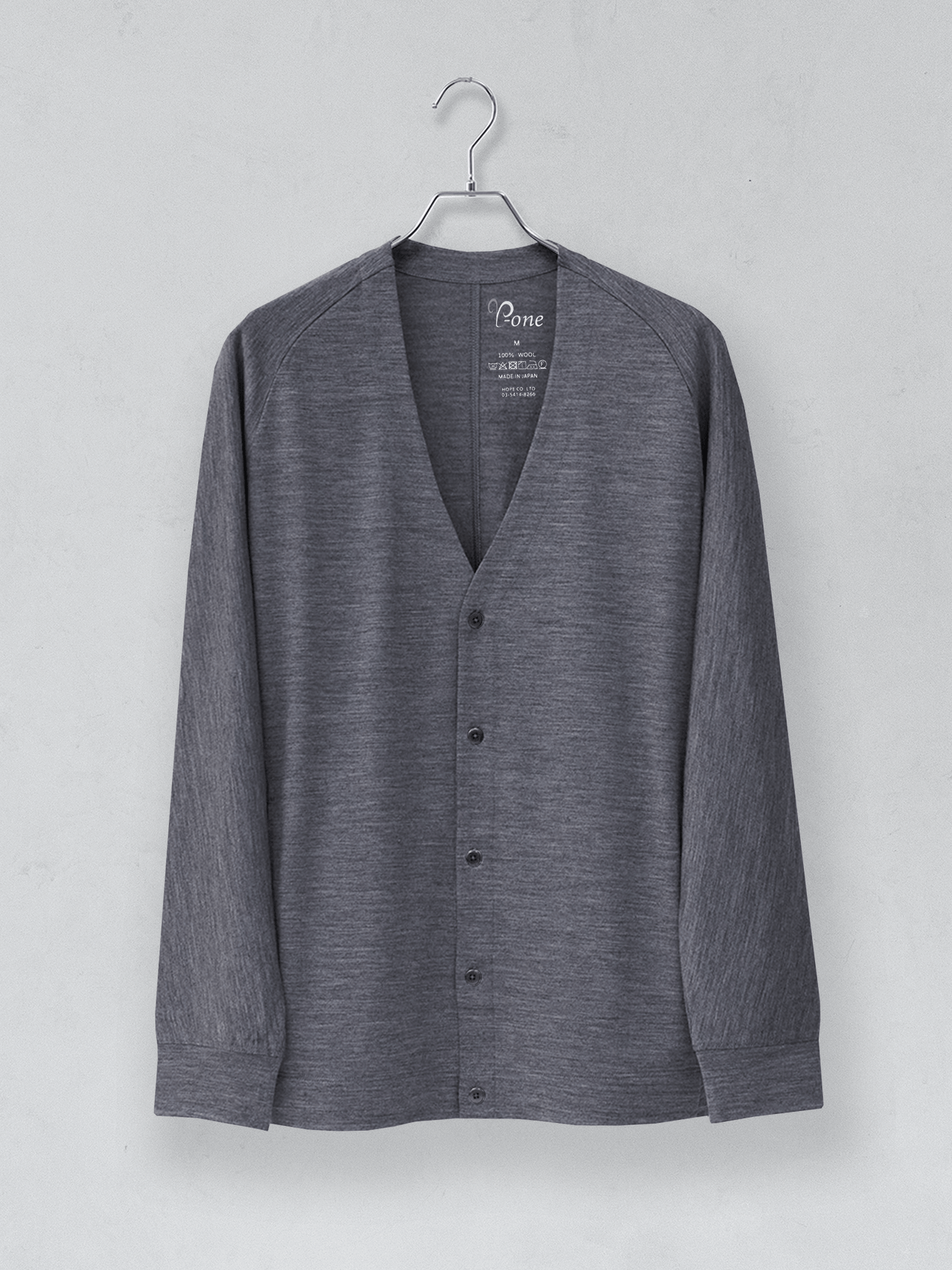 【カラーオーダー】<男女兼用>C FLEX メリノウールカーディガン | (100 オフホワイト) - C - one ONLINE STORE