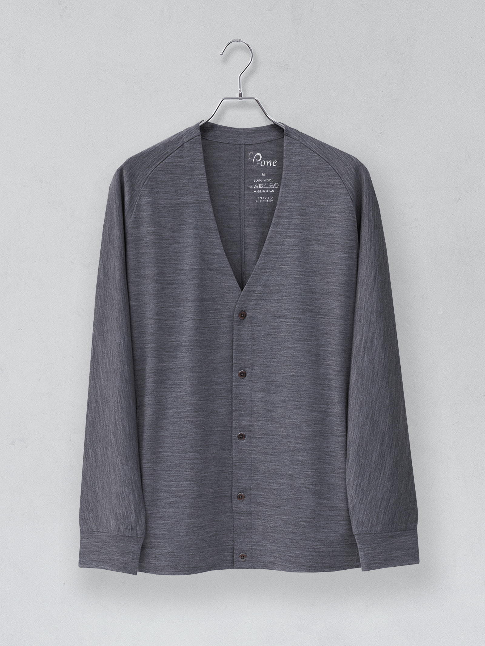 【カラーオーダー】<男女兼用>C FLEX メリノウールカーディガン | (100 オフホワイト) - C - one ONLINE STORE