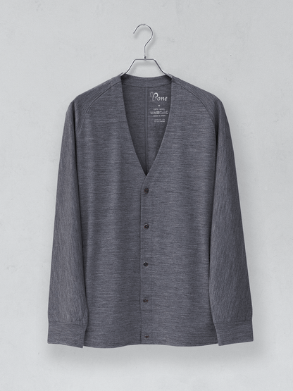 【カラーオーダー】<男女兼用>C FLEX メリノウールカーディガン | (100 オフホワイト) - C - one ONLINE STORE