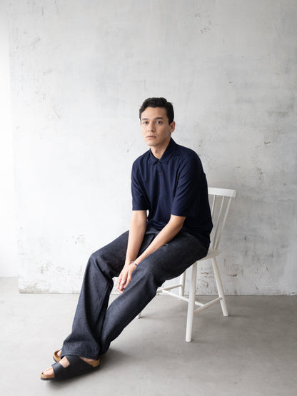 【カラーオーダー】<男女兼用>C FLEX メリノウールポロシャツ | (100 オフホワイト) - C - one ONLINE STORE