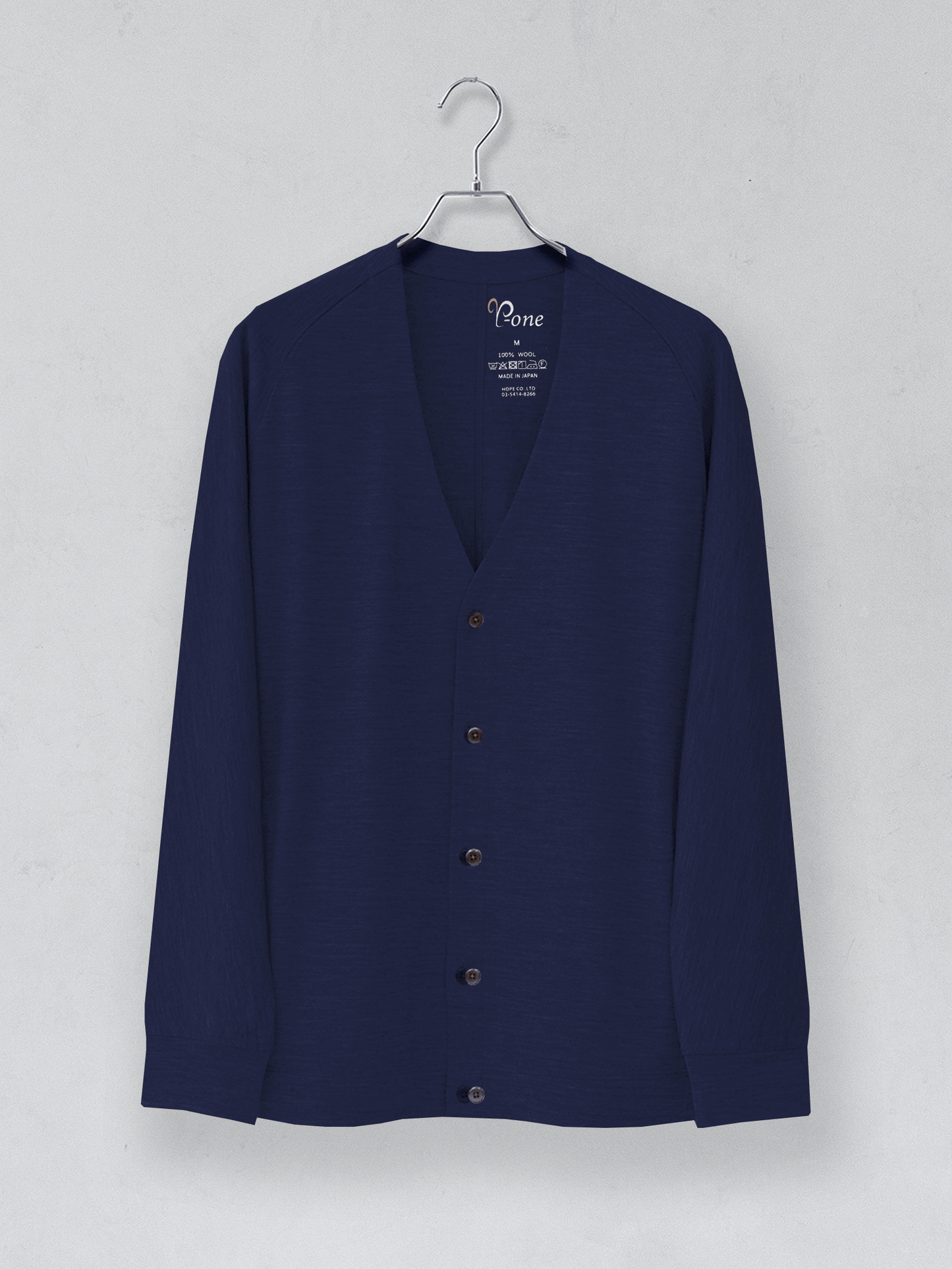 <男女兼用>C FLEX メリノウールカーディガン | (901ダークネイビー) - C - one ONLINE STORE