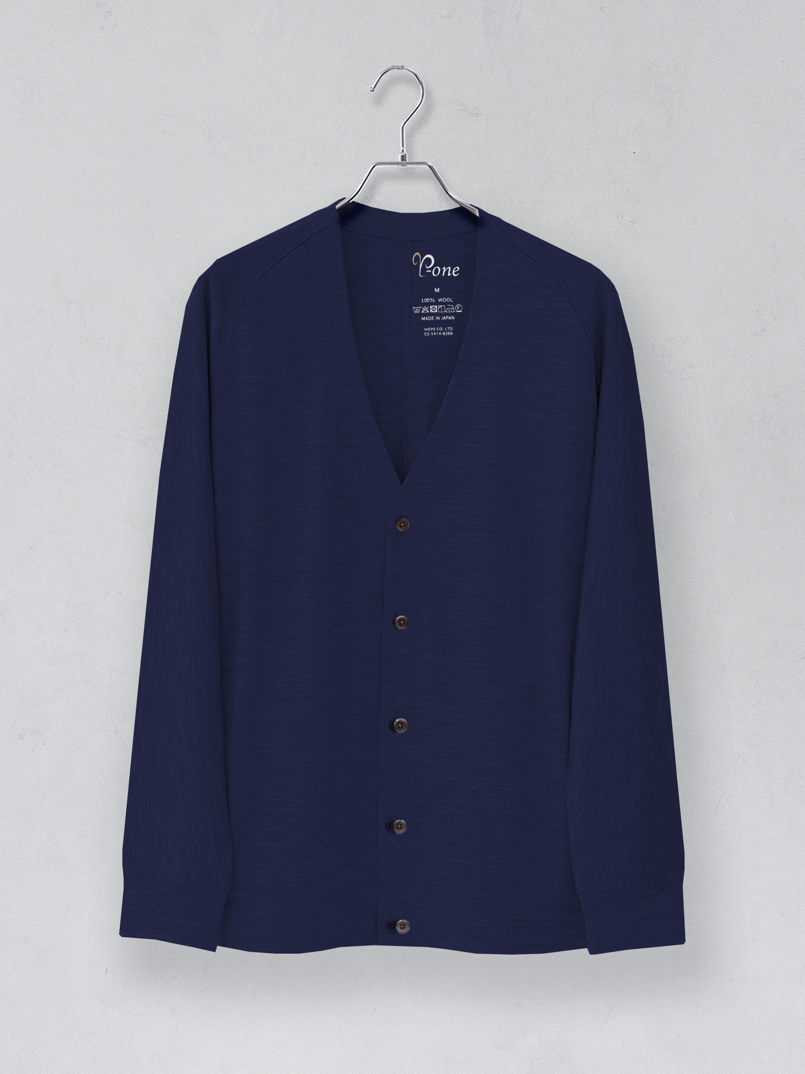 <男女兼用>C FLEX メリノウールカーディガン | (901ダークネイビー) - C - one ONLINE STORE