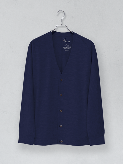 <男女兼用>C FLEX メリノウールカーディガン | (901ダークネイビー) - C - one ONLINE STORE