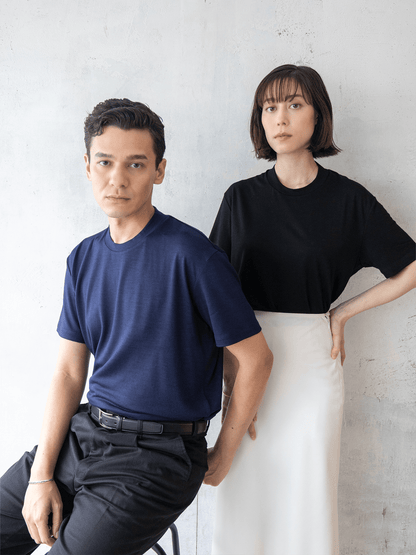 【カラーオーダー】<男女兼用>C HIGH END メリノウールＴシャツ | (100 オフホワイト) - C - one ONLINE STORE