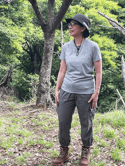 <男女兼用>C HIGH END メリノウールＴシャツ | (704グレーメランジ) - C - one ONLINE STORE