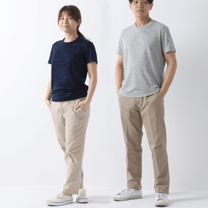 <男女兼用>C HIGH END メリノウールＴシャツ | (704グレーメランジ) - C - one ONLINE STORE