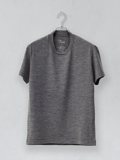 <男女兼用>C HIGH END メリノウールＴシャツ | (750チャコールメランジ) - C - one ONLINE STORE