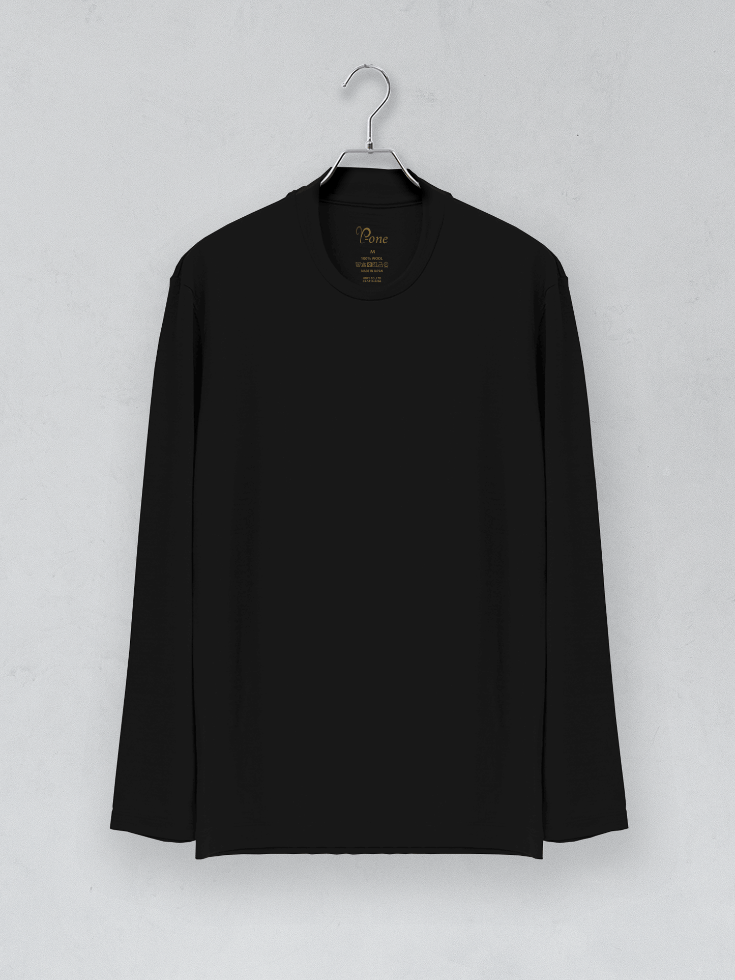 <男女兼用>C HIGH ENDメリノウール長袖Ｔシャツ | (10ブラック) - C - one ONLINE STORE