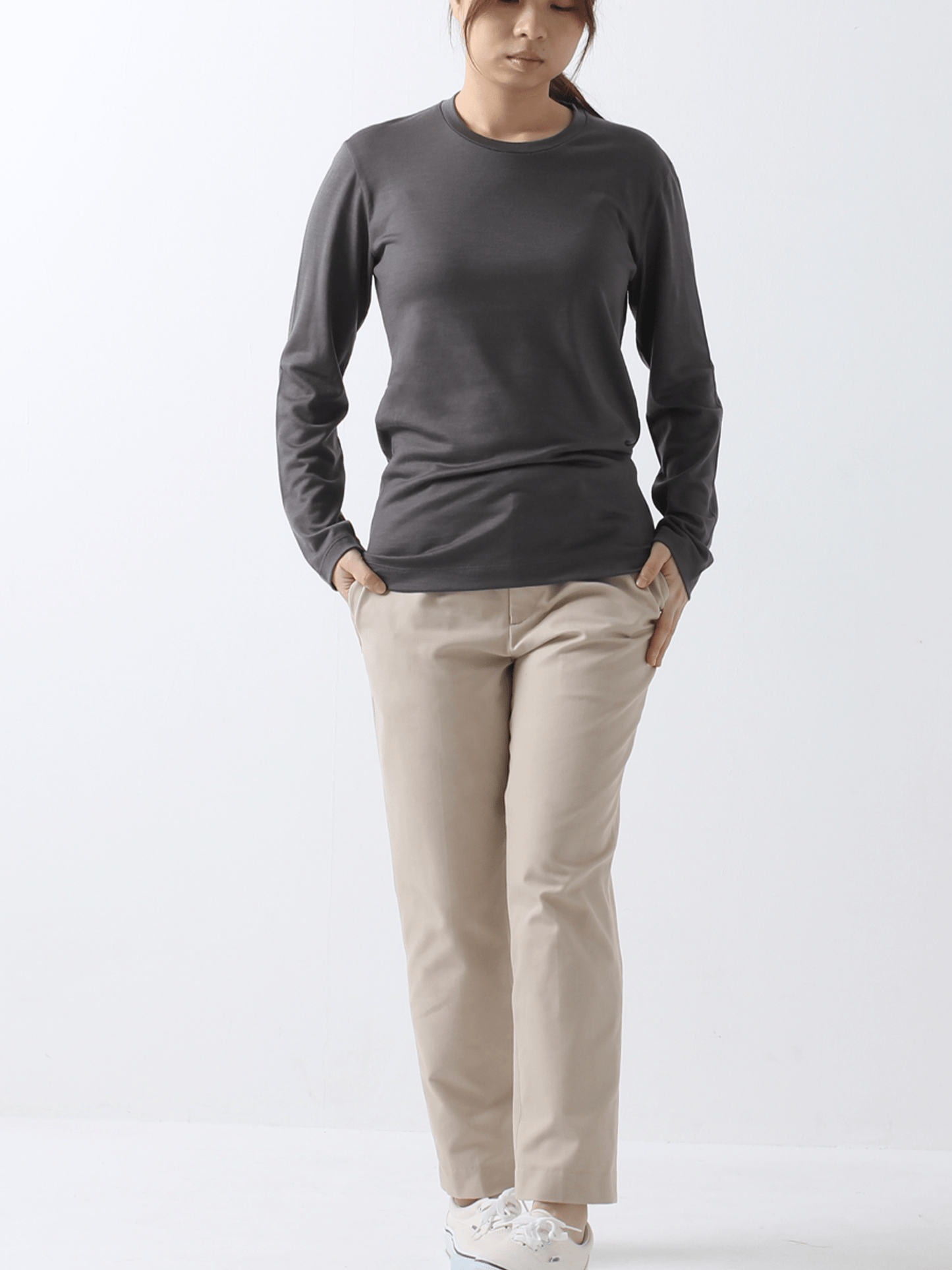 <男女兼用>C HIGH ENDメリノウール長袖Ｔシャツ | (350イエロー) - C - one ONLINE STORE